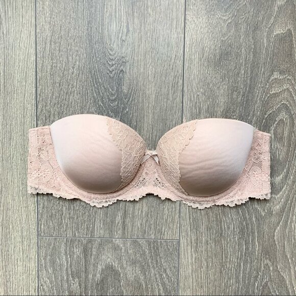 Victoria’s Secret Dream Angels Multi Way Bra Nude Strapless Size 32C - Picture 2 of 13